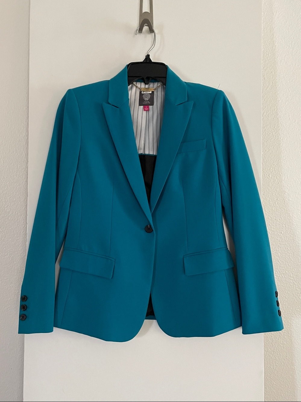 Vince Camuto Turquoise Blazer- Fully Lined, Single Breasted NWOT!